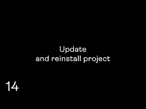 14 Update and reinstall project