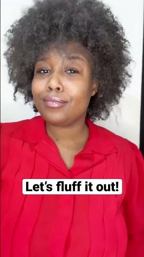 How to Fluff Your Natural Hair Into an Afro | Step By Step Tutorial #afro #afrohair #4chair