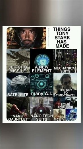 Everything Tony Stark Created (The Good, The Bad, & The Ultron) #marvel #shorts #memes