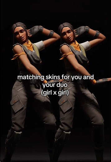 matching skins for duos (girl xgirl) thankyou @𝓇ℯ𝓂ℯ𝒹𝓎 𑣲 for helping me 🫶🏼 #fortnite #viral #fyp #trending #fortniteduoskins