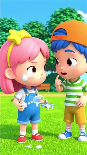 Bubble Blowout FAIL! 😂 Funny Chibi Animation for Kids - Miu & Bin #chibianimation #funnykidsvideo #