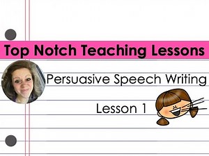 3rd Grade Writing Lesson: Persuasive Writing Lesson 1
