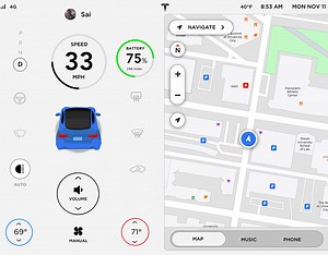 Tesla Dashboard User Interface - Sai Kannekanti