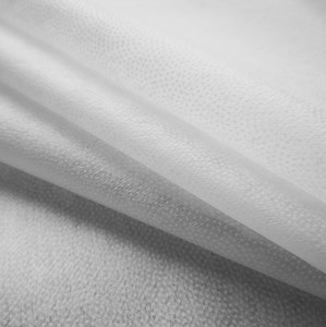 [Hot Item] Nonwoven 100% Polyester Manufacturer Microdot Fusing Nonwoven Interlining Buckram Fabric