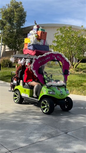 Cal Poly Pomona on Instagram: "What are our CPP staff up to this week during winter break? Creating holiday magic! ✨ Multiple CPP offices decorated their carts and joined in a parade around campus to spread holiday cheer. They ended the parade at our CPP Children’s Center to share candy, cookies, and hot chocolate with our future Broncos. 🍭 🍪 ☕️ Happy holidays from all of us at CPP!"