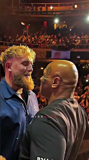 Mike Tyson vs Jake Paul Face Off 🗿 | Epic Boxing Moment #boxingshorts #ufc