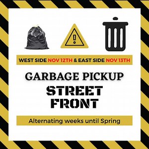 Garbage Pickup Reminder - seasonal change to STREET FRONT on ALTERNATING weeks. | Town of Unity | Facebook