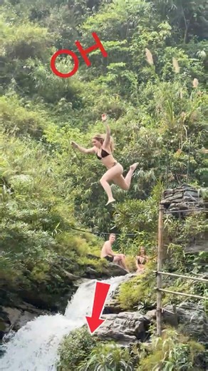 Anna's jump left everyone stunned #Travel #jumpthefalls
