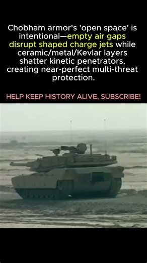 Chobham Armor: Ceramic, Metal, Kevlar, OPEN SPACE — Near Perfect || WW2 #shorts #ww2