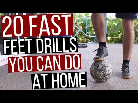 How To Get Better Footwork For Soccer - Fast Footwork Drills // 20 fast footwork soccer drills