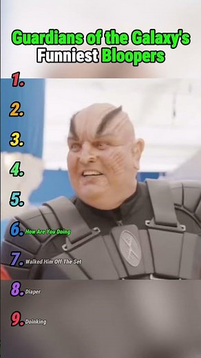 Top 9 guardians of the galaxy funniest blooper