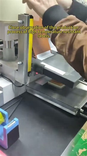 A close-up look at the high-temperature label production process.#Labels #HighTemperatureLabels