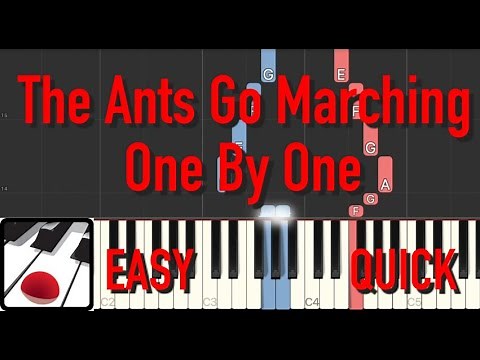 The Ants Go Marching One by One | QUICK & EASY | Piano Roll