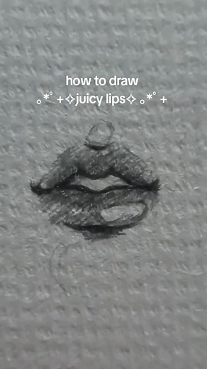how to draw ｡*ﾟ juicy lips ｡*ﾟ #tutorial #foryou #drawing #sketch #doodle #fyp #recommendations