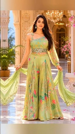 Mint Green Indo Western Outfit Ideas 2026 ✨ | Trending Ethnic Fashion #shorts