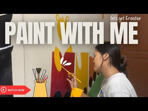 PAINT with me | Let's get creative| Art Therapy 🫟🖌️