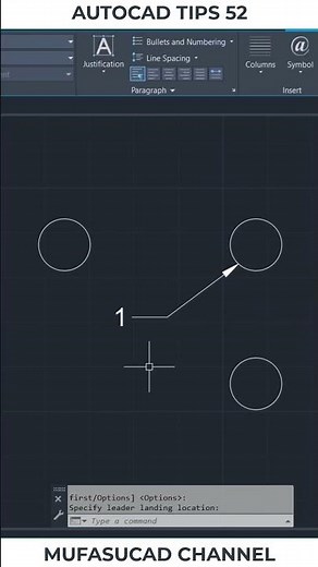 AutoCAD Tips 52 Multi Leader #Shorts