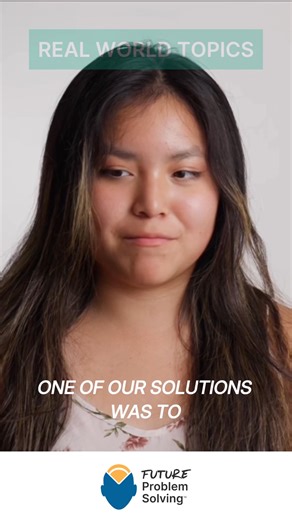 Meet Carridee: “With Future Problem Solving, we're challenged to think maybe 50 years in the future, in a country that maybe I've never set foot on. So I think the creativity in Future Problem Solving is truly through the roof.” Carridee is from Salt Lake City, Utah and participated in Global Issues with her sister and other students from their school Culver Academies in Indiana. | Future Problem Solving