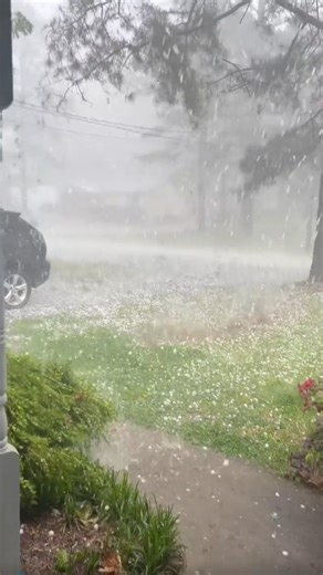 Massive Ice Barrage! Extreme Hailstorm Turns Day into Chaos 🌨️⚡