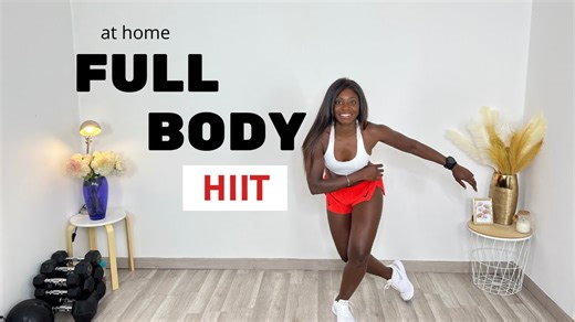 20 Min HIIT Cardio Workout with Warm Up at Home