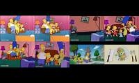 Mix of 8 videos from youtube : The Simpsons Intro Comparison (1990-Present)
