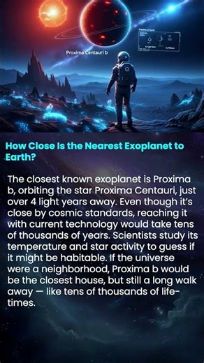 How Close Is the Nearest Exoplanet to Earth #shorts