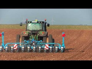 Semis betteraves 2014 John Deere 6150R & Monosem 12 rangs