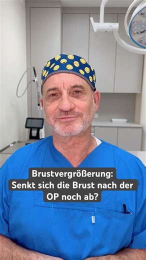 Brust-OP: Senkt sich die Brust nach einer endoskopisch-axillären Brustvergrößerung wieder ab?