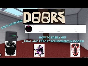 How to EASILY get the Glitch Fragment and get the Trial And Error badge in DOORS! | Roblox