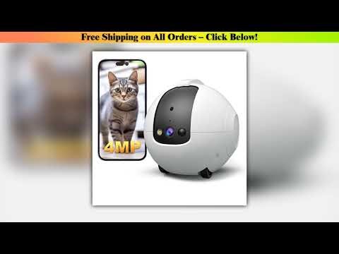 Mobile Intelligent Robot Camera 4MP Indoor Cam Battery-Operated Wireless Pet/Elderly/Baby APP