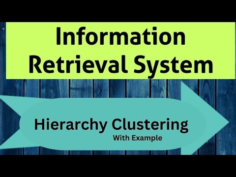 Hierarchy Clustering in Information Retrieval System #irs #informationretrieval