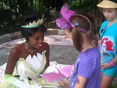 Meeting Princess Tiana at WDW!