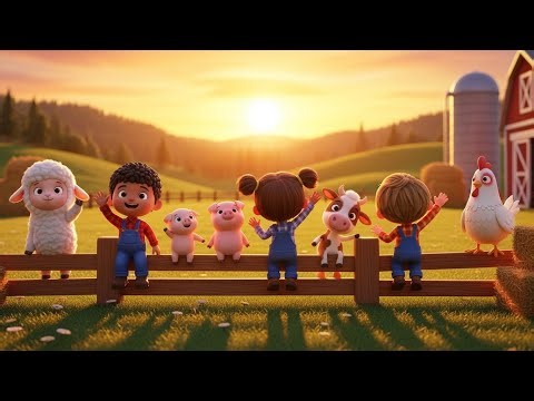 The Friendly Farm Animals | Fun Animal Song & Learning Video for Kids