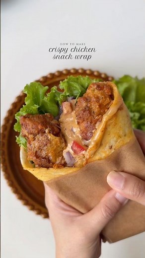 Crispy chicken snack wrap 🌯