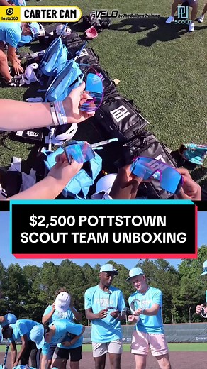 Pottstown Scout Team Gear Unboxing #baseball #fyp #foryou #viral #baseballboys #crazy #wow #swag #drip #thebullpentraining #veloshades @The Bullpen Training @CS99TV #trending #unbox #unboxing #insta360 #pov #sports