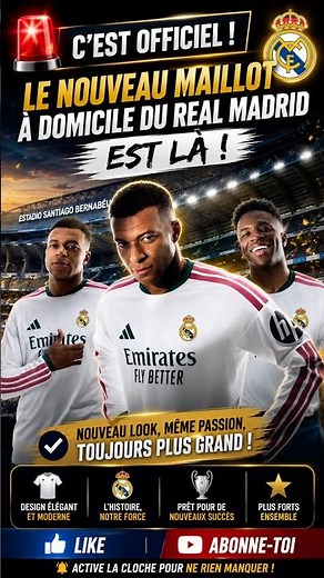 🚨 OFFICIEL : Le Nouveau Maillot du Real Madrid 2026/27 Est Là ! 🤍👕🔥