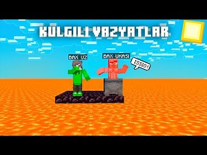 BAX UZ KULGULI VAZYATLAR//MINECRAFT//MOTIEDIT
