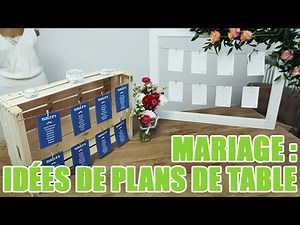 idée de plan de table pour un mariage