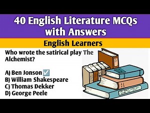 50 English Literature MCQs with Answers | British & American Literature Quiz for Competitive Exams
