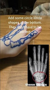 how to draw a skeleton hand!