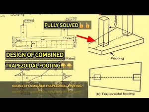 DESIGN OF COMBINED TRAPEZOIDAL FOOTING. (Fully solves with simple steps)