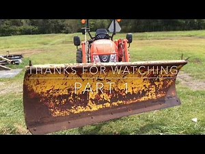Converting Truck Snow Plow to a Compact Tractor or Skid Steer Quick Attach Part 1