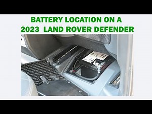Battery position on a 2023 Land Rover Defender :4K Widescreen.