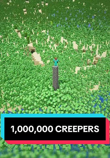 1 Million Creepers Challenge in Minecraft Animation
