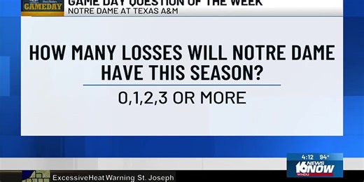 Game Day Question of the Week: Notre Dame at Texas A&M