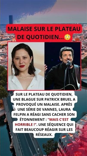 Laura Felpin choquée par une blague sur Patrick Bruel en direct