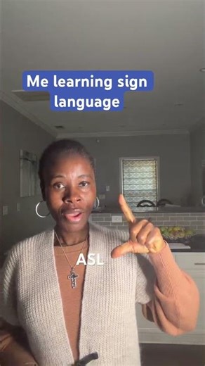 Hearing learning sign language #signlanguage #asl