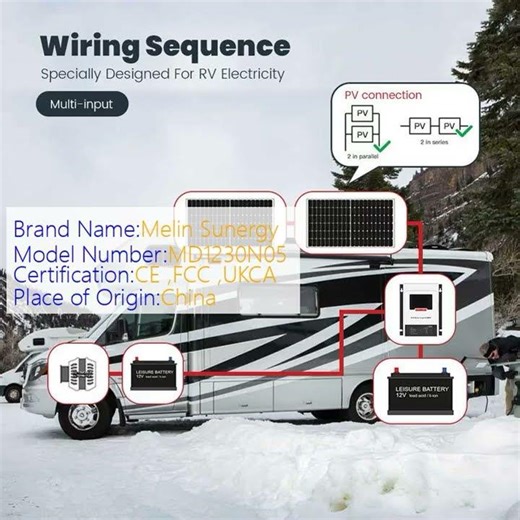30A MPPT DC DC Charger 12 24V IP32 Solar