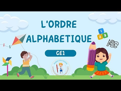 L'ORDRE ALPHABETIQUE