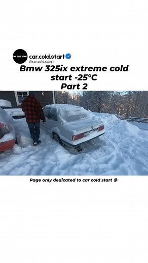 car.cold.start | BMW 325ix Extreme Cold Start ❄️ (-25°C) – Part 2 but.... The legendary E30 325ix takes on the -25°C Arctic challenge once again! 🥶🚗 Will... | Instagram